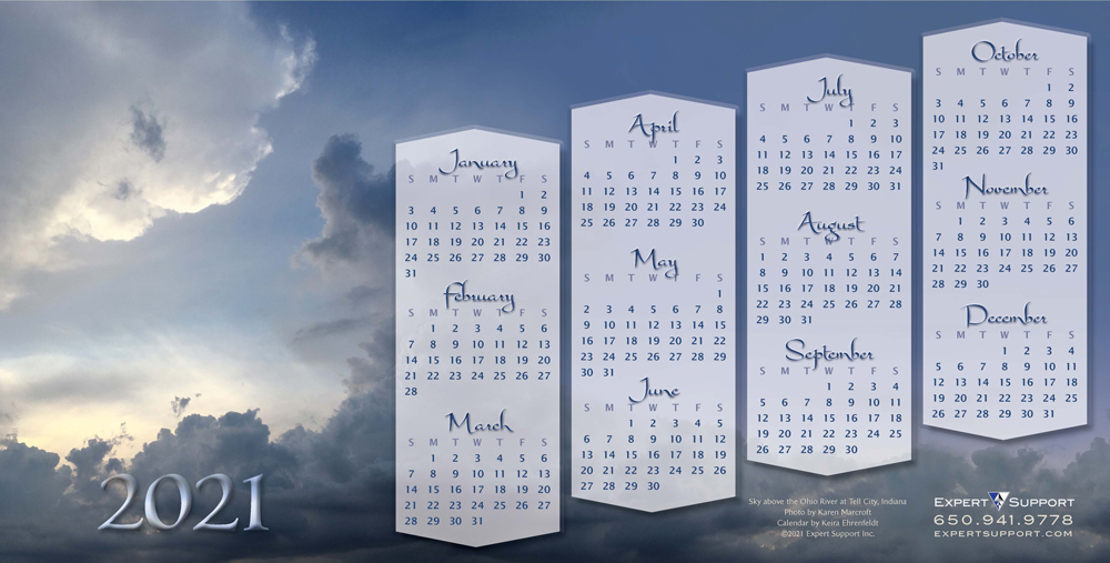 Expert Support 2021 Calendar